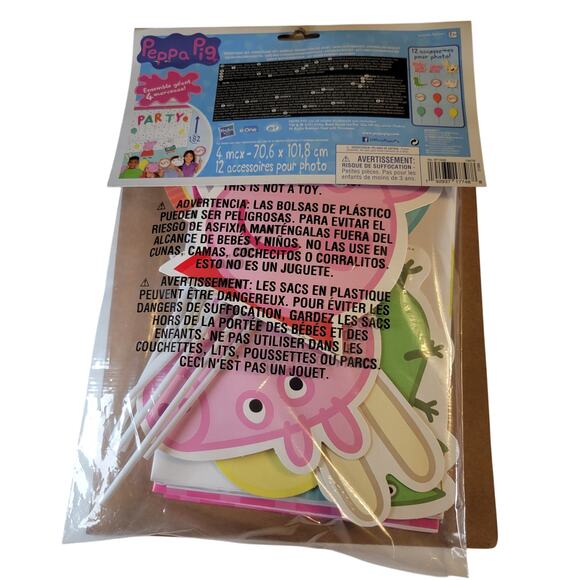 Peppa Pig Party Decor Kit Scene Setters Banner Swirl Hanging Props 31pc Bundle - Picture 15 of 16